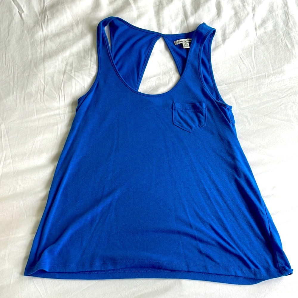 Blue American Eagle tank